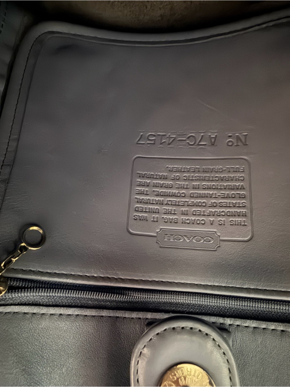 Coach Light Blue Leather Shoulder Bag- Authenticated rare blue color - Picture 10 of 10